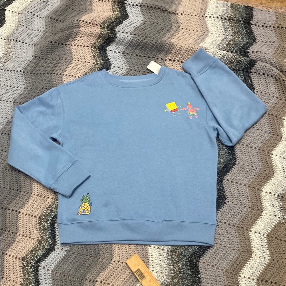 Kids Blue Graphic Sweatshirt